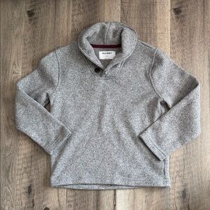 Old Navy Heather Gray Button-Up Sweater Size Small (6-7)